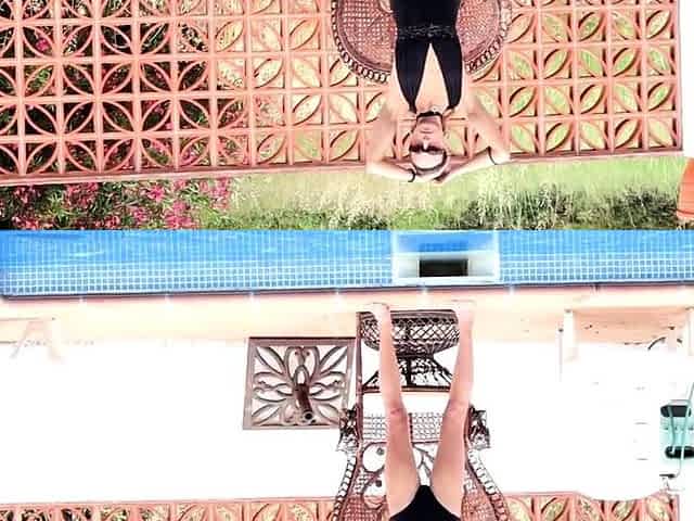 Small-Titted Brunette Amateur Blowjob by the Pool
