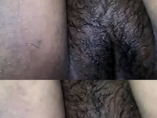South Indian Girl's Pussy Close-Up with Cum