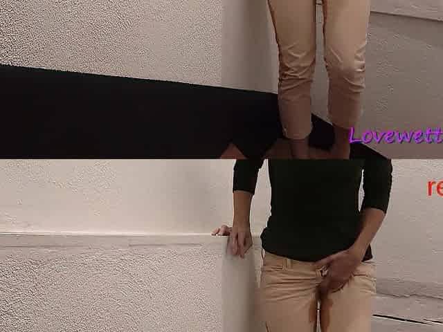 this babe pees in her panties arriving at home, it turns her on and that babe has to screw