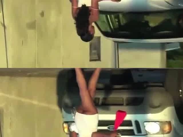 Sexy Street Hookers Show Pussy in Public Parking Lot