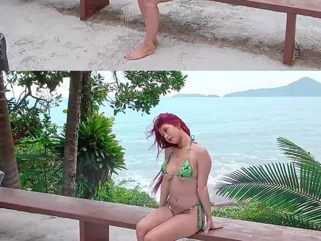 BREASTY REDHEAD GETS JUICY AND WILD in PUBLIC - Supple Fingering Climax!