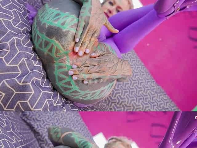 Slim Tattooed Hippie In High Heels Gets Anal Fucked And Gapes Her Ass For Load Of Cum