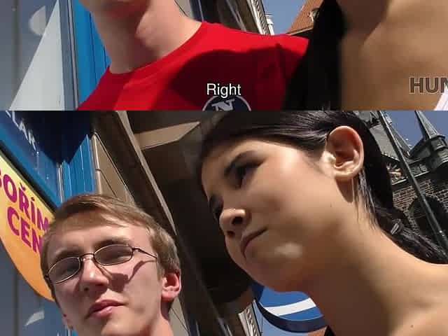 HUNT4K. Nerdy cuckold watches girlfriend fucked by muscular stranger