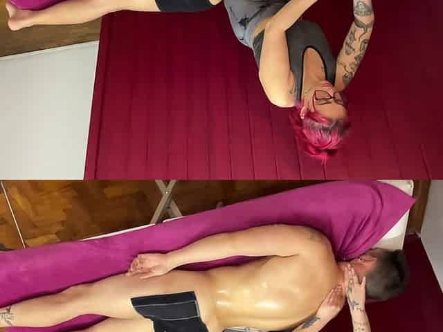 Relaxing Massage with Hearty Cumshot in the Mouth Happy Ending