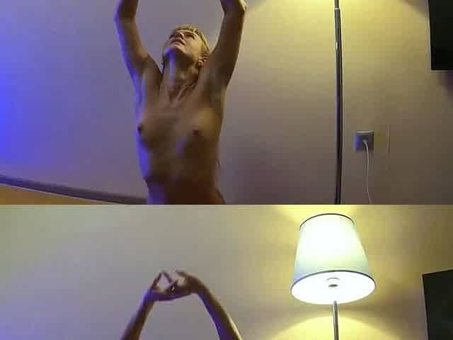 Nude Yoga, Big Booty Blonde Solo Webcam Show