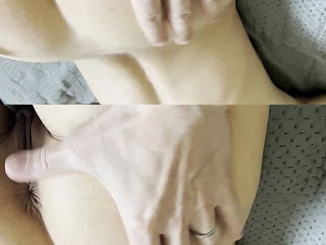 Close-up butt massage