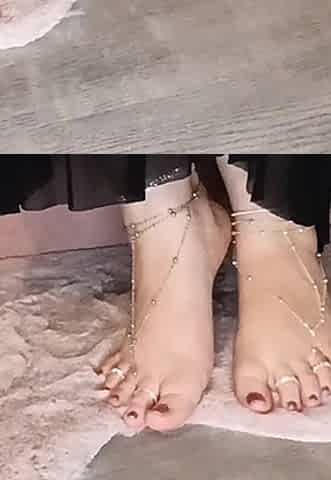 Lace-gloved Foot Goddess Teases with Toy - Elegant Fetish Fantasy