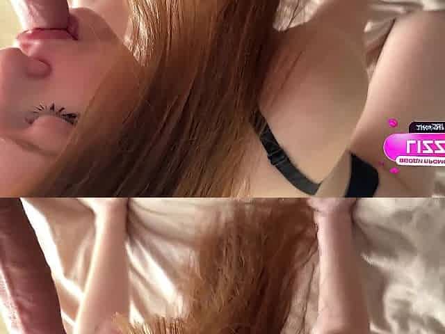 -Just don't come inside me... Large Titty Step Sister climax from 1st Sex