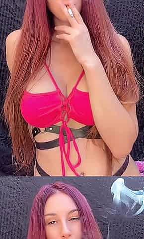 Artemisia Love large melons hot smokin' session outdoor
