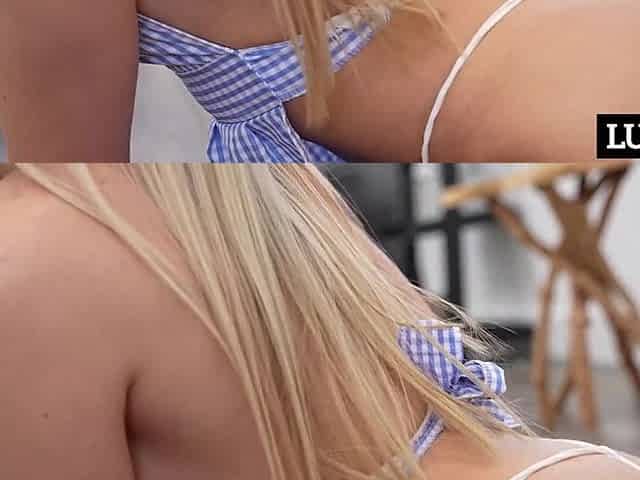 LUBED Nasty Maid Cleans Wang With Her Juicy Bang Aperture - Chloe Rose