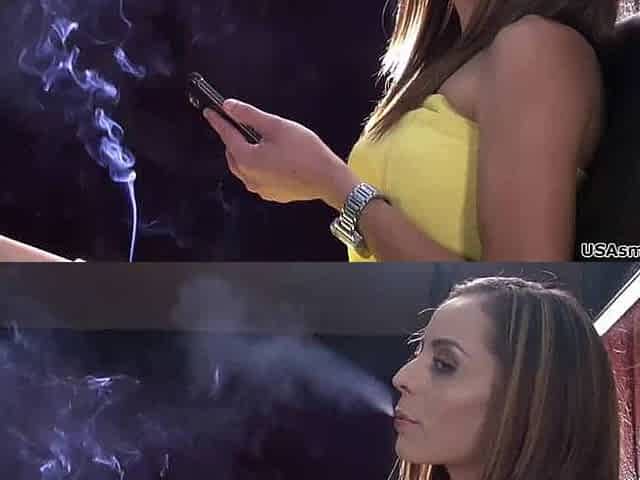USA Smokers Preslie Sexy Smoking Babysitter