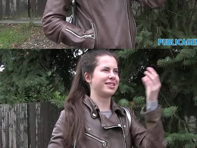 Public Agent Youthful Russian Speads Legs For Money