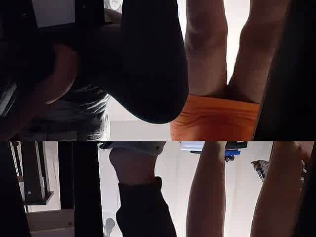Whilst my teacher is checking my homework next to me, I riskily masturbate beneath the table and cum
