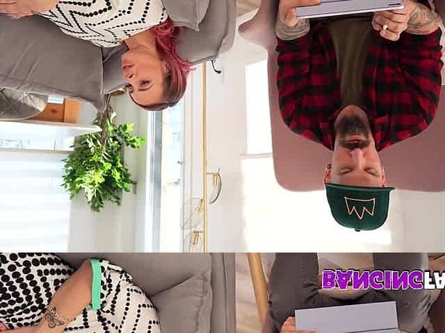 Screwing Family - a Soaked Booty Step-Mother is Screwed POV HARD by her StepSon's Large Knob.