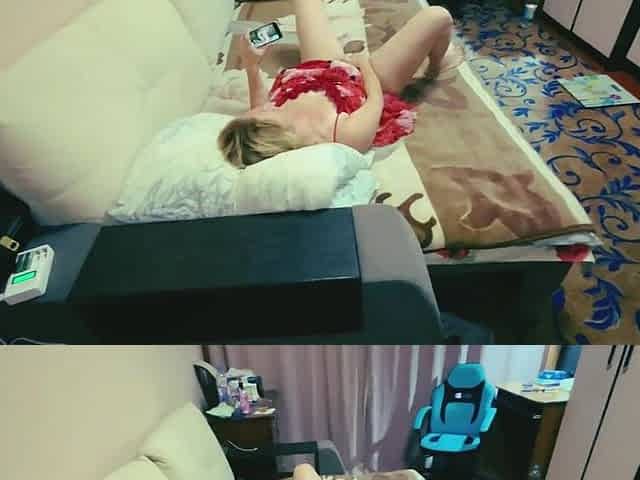 Caught my stepsister masturbating and drilled her.