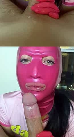 Real blonde amateur giving a POV blowjob