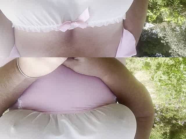 Close-up Selfie Stick View of My Huge Tits as I Walk Around Outdoors in Spain.