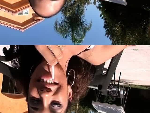 Black Ass Alicia Solo Tease By The Pool