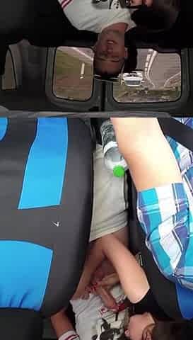 Fucking in a taxi