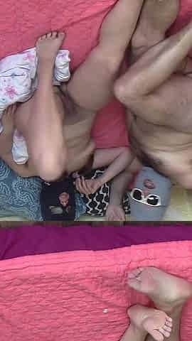 Sensual Massage of a Hot Amateur Couple with Oil on the Body.