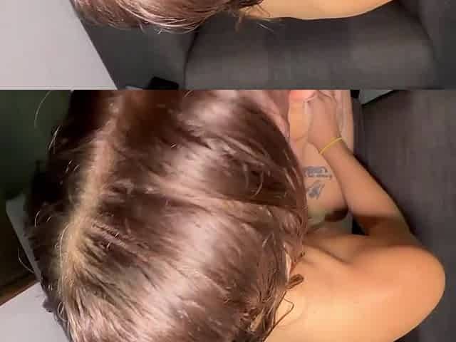 Latina stepdaughter takes his thick cock in her pussy POV