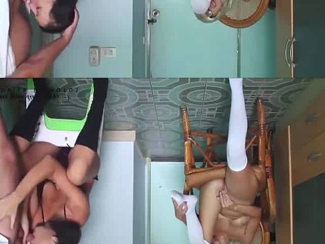 Lucky Cock Fuck Fake Twins In Mouth And Pussy. Roommate Students 18+