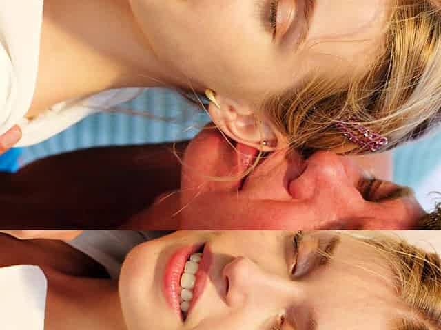 Amateur blondes pov blowjob and hardcore fun with lucky dude