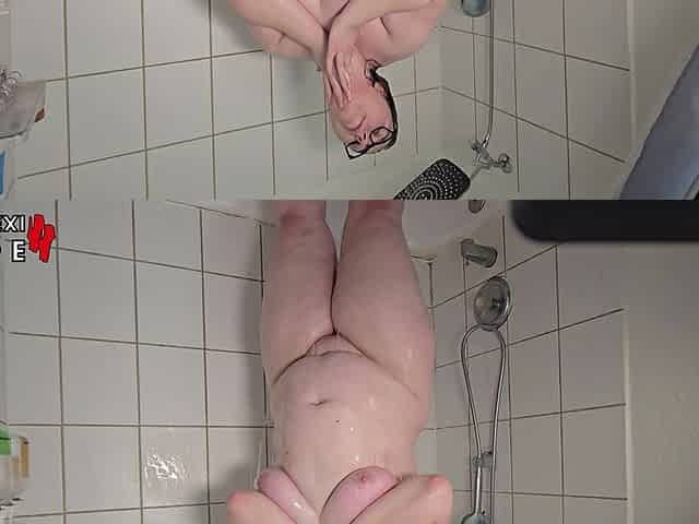 Thick BBW Striptease & Soapy Shower Tease
