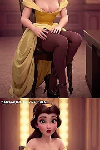 Belle from Gal and the Brute CG toon animation
