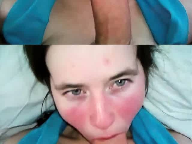Russian Brunette Amateur Blowjob
