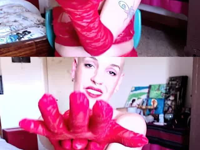 emprexkala - cum all over my laced glove