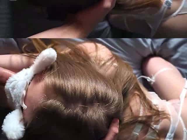 Sexy Russian cockslut bought a chic garb and delighted the