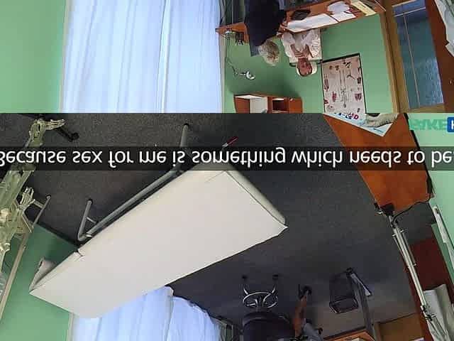 Adult movie scene star drilled at the doctors office - Fake Hospital