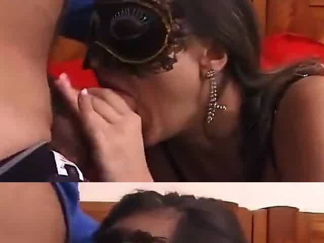 Stunning Italian Whore In Mask Slammed By A Swinger