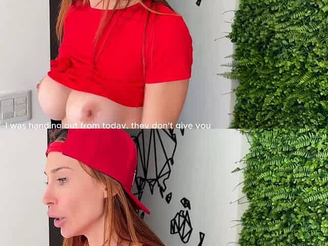 Pizza delivery slut gets fucked hard so she doesn't lose