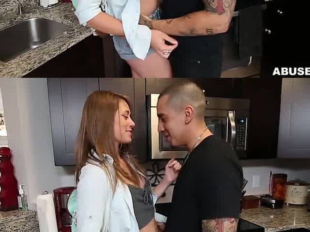 AGGRESSIVE PORN - Charming Brunette hair Kirsten Lee Banged Coarse, Takes Penis Like A Champ