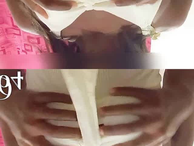 Massage my boobs nicely, baby.