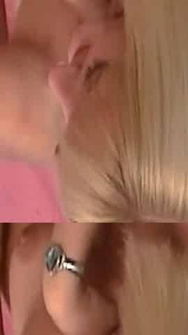 Blowjob with Older Man with Slut Blonde