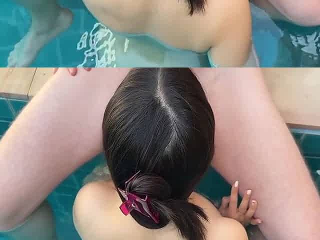 Hot Chinese Give Her Head And Got Penetrated In Swimming Pool