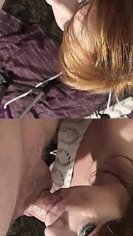Amateur Redhead Orgasms as She Gets a Facial - V2