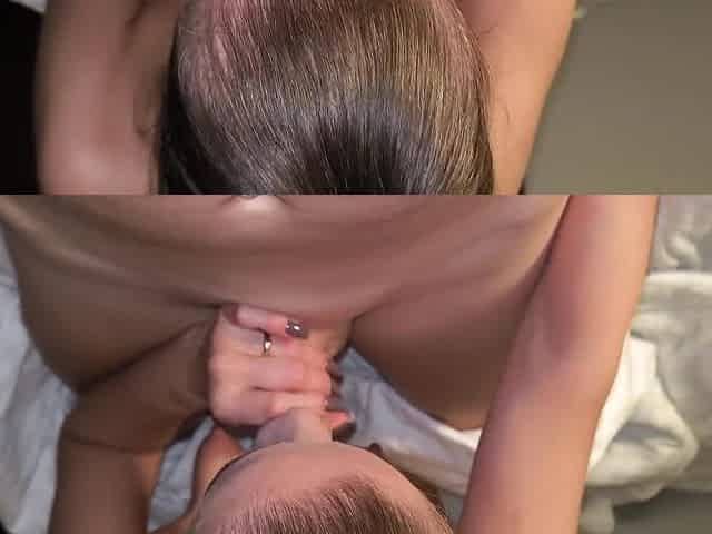 The Stepmom Gave A Blowjob While Everyone Was At Work