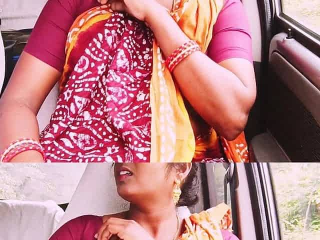 Telugu Step Mom Car Sex Long Drive for Sex with Step Son, Telugu Dirty Talks.