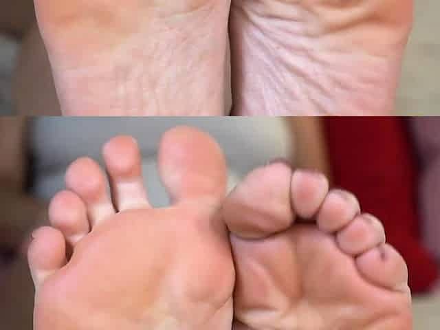 Massages My Feet and Masturbates at same time