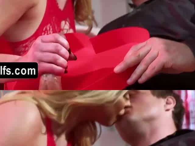 Red High Heels And Trembling Milf Pussy