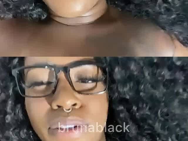 Wicked Ebony Cutie Guiding U Throughout Masturbation - Cumming Jointly With U