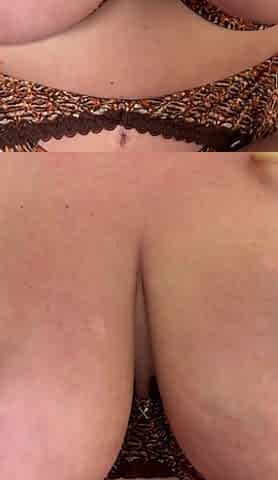 Nursing Handjob with Top Tits - MILF Drains Every Drop by the Fireplace