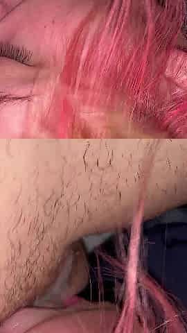 Oral-sex close up,Sloppy lots of Split