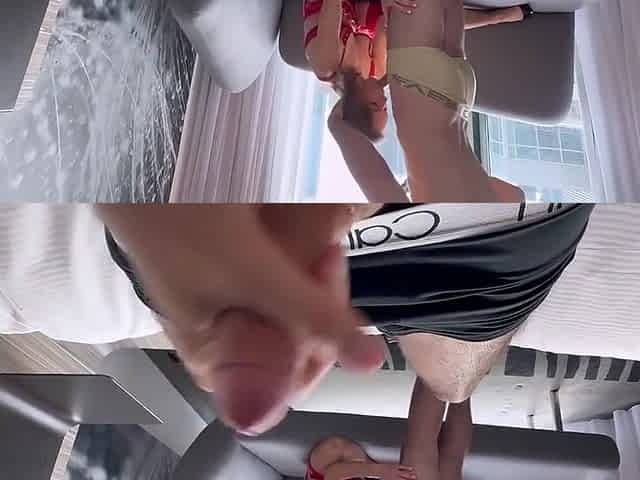 Serenity Cox In Fucks 2 Cocks And Get Butt Fuck & Vagina Creampie In Hotel Window