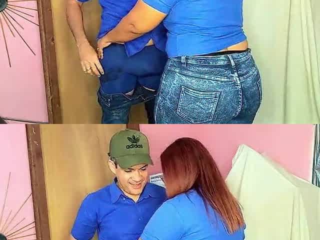 Wild sex in the warehouse with my boss