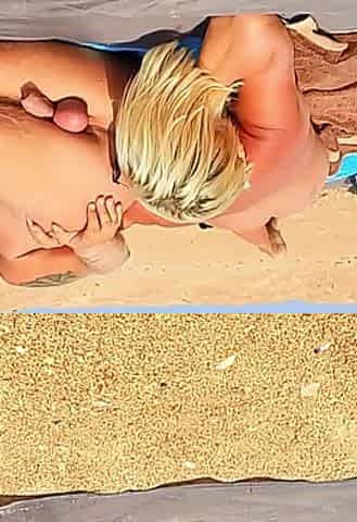 Exhibitionists Fuck on the Beach